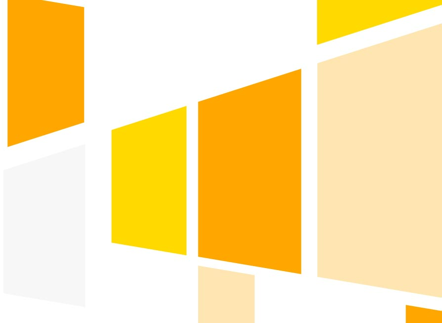 Grafika symboliczna żółte kwadraty 